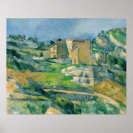 Poster Paul Cezanne - Casas em Provença, Vale do Riaux