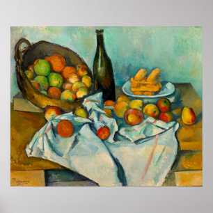 Poster Paul Cezanne, cesta francesa de maçãs