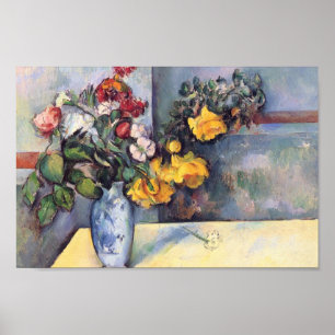 Poster Paul Cezanne - Flores da Vida Estática em um Vaso