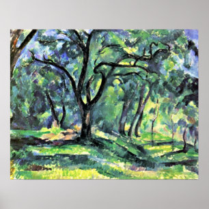 Poster Paul Cezanne - forest