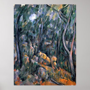 Pôster Paul Cezanne - Forest in the caves