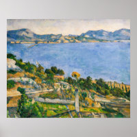 Paul Cezanne - Golfo de Marselha visto de Estaque