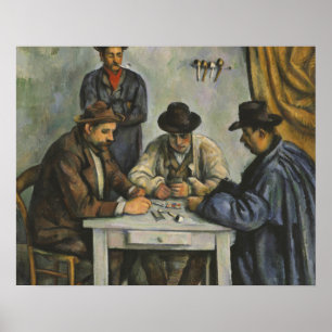 Poster Paul Cezanne - jogadores de cartão