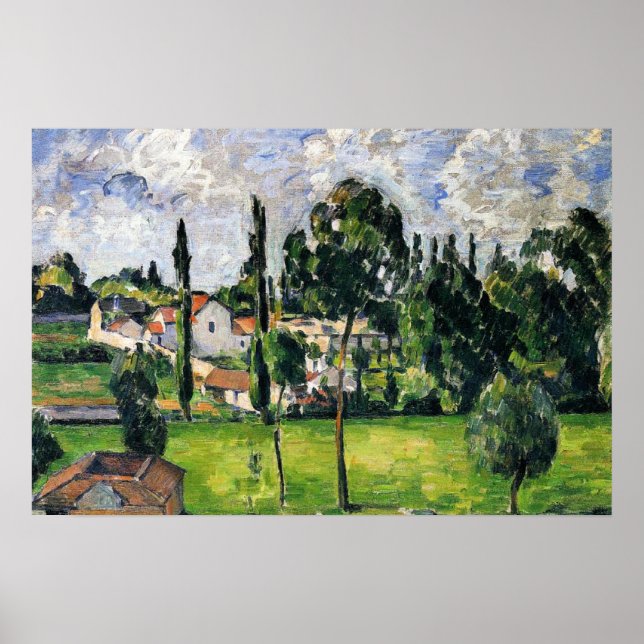 Poster Paul Cezanne - Landscape with Waterline, (Frente)
