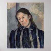Paul Cezanne - Madame Cezanne com Cabelo Solto