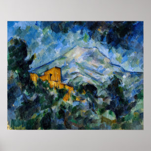Poster Paul Cezanne - Mont Saint-Victoire & Chateau Noir