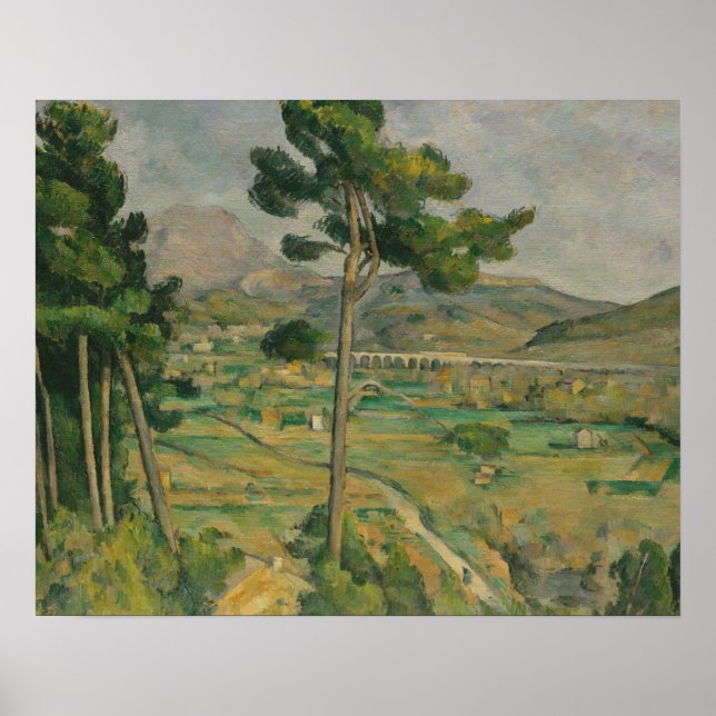 Pôster Paul Cezanne - Mont Sainte-Victoire (Frente)