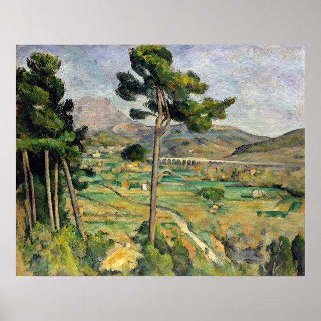 Pôster Paul Cezanne Mont Sainte-Victoire (Frente)