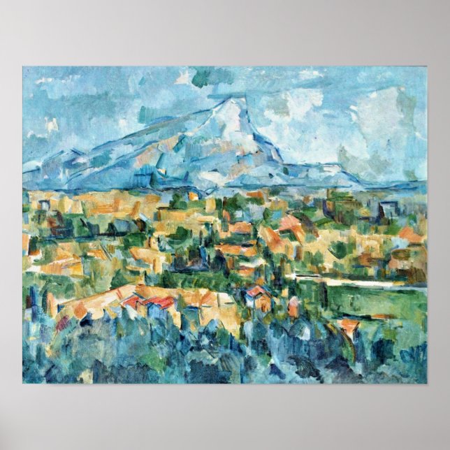 Pôster Paul Cezanne - Mont Sainte-Victoire (Frente)