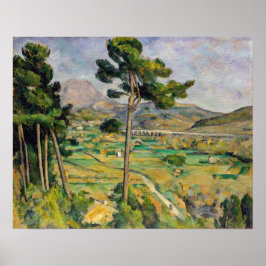 Poster Paul Cezanne - Mont Sainte-Victoire e Viaduto