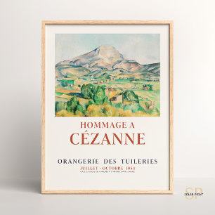 Poster Paul Cézanne Mont Sainte-Victoire Serene Paisagem