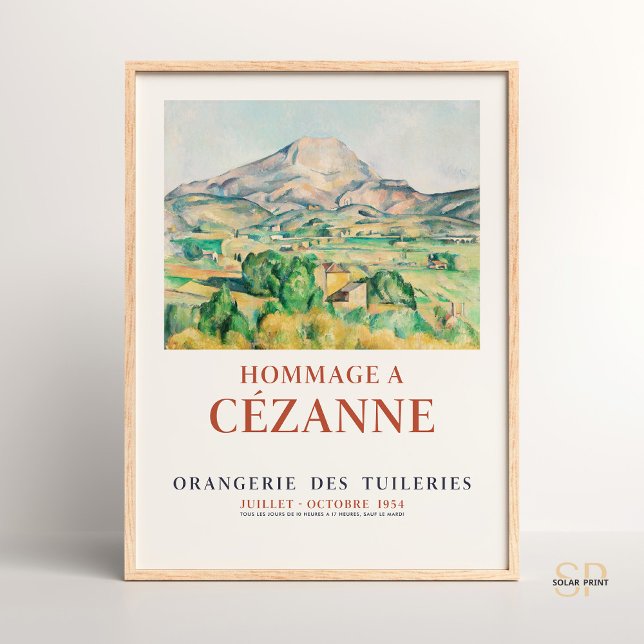 Poster Paul Cézanne Mont Sainte-Victoire Serene Paisagem (Criador carregado)