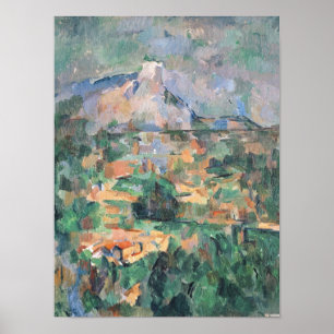 Pôster Paul Cezanne   Montagne Sainte-Victoire de Lauve