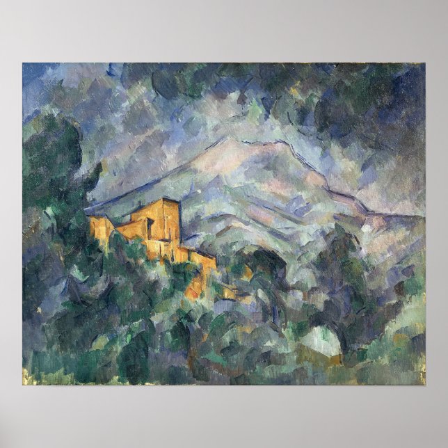 Poster Paul Cezanne | Montagne Sainte-Victoire e Bl (Frente)