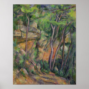 Pôster Paul Cezanne   no parque do castelo Noir, c.1896