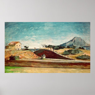 Pôster Paul Cezanne   o corte Railway, c.1870