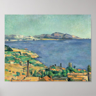 Pôster Paul Cezanne - O Golfo de Marselha