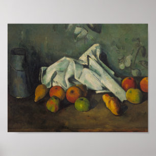 Poster Paul Cezanne - o leite pode e maçãs