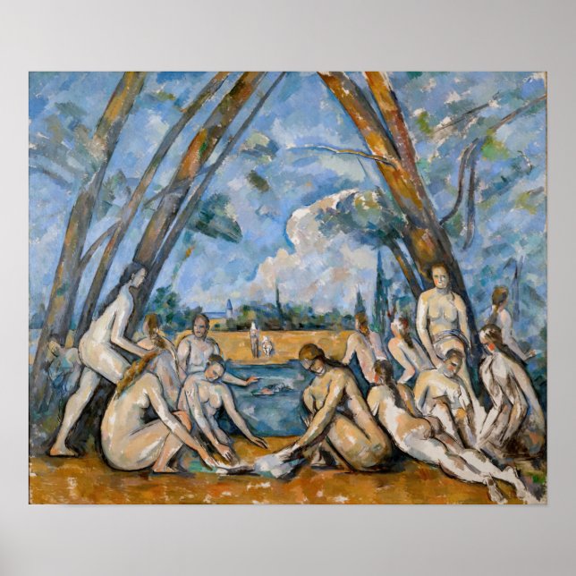 Poster Paul Cezanne - Os Grandes Banhistas (Frente)