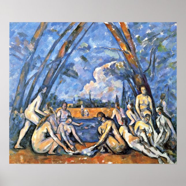 Poster Paul Cezanne - Os Grandes Banhistas (Frente)