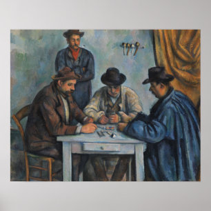 Poster Paul Cezanne   os jogadores de cartão