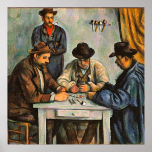 Poster Paul Cezanne - Os Jogadores De Cartão
