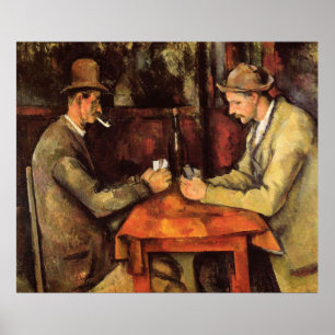 Poster PAUL CEZANNE - Os jogadores de cartão 1894