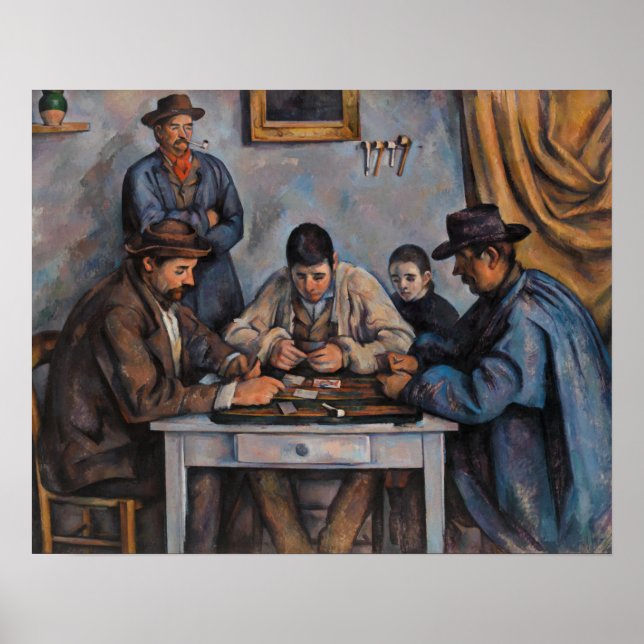 Poster Paul Cezanne - Os Jogadores de Cartas (Frente)