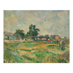 Pôster Paul Cezanne   Paisagem perto de Paris, c. 1876 (p