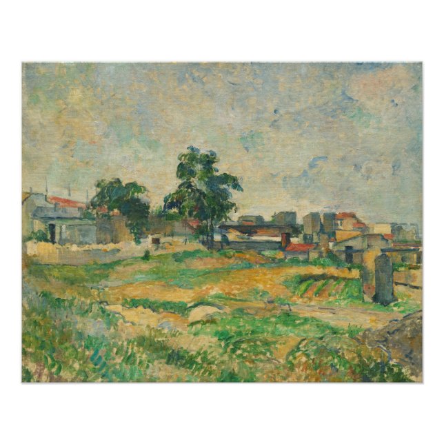 Pôster Paul Cezanne | Paisagem perto de Paris, c. 1876 (p (Frente)