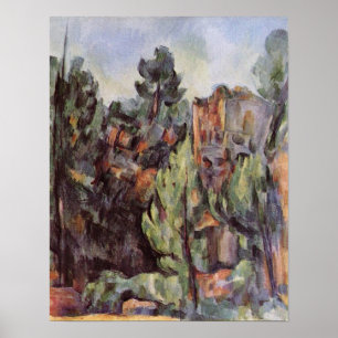 Pôster Paul Cezanne - pedreira perto de Bibemus