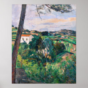 Poster Paul Cezanne - Pine tree em Estaque