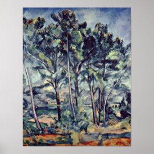 Poster Paul Cezanne - Pines e Aqueduto (Viaduto)