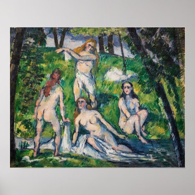 Poster Paul Cezanne - Quatro Bathers (Frente)