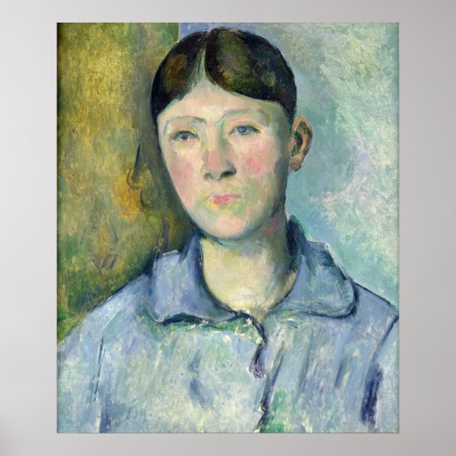 Pôster Paul Cezanne | Retrato de Madame Cezanne, 1885-90 (Frente)