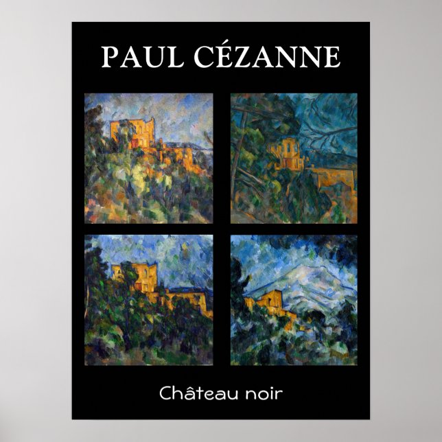 Poster Paul Cezanne - Seleção de Chateau Noir de Masterca (Frente)