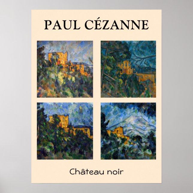 Poster Paul Cezanne - Seleção de Chateau Noir de Masterca (Frente)