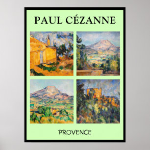 Poster Paul Cezanne - Seleção de Mastercastas Paisagem