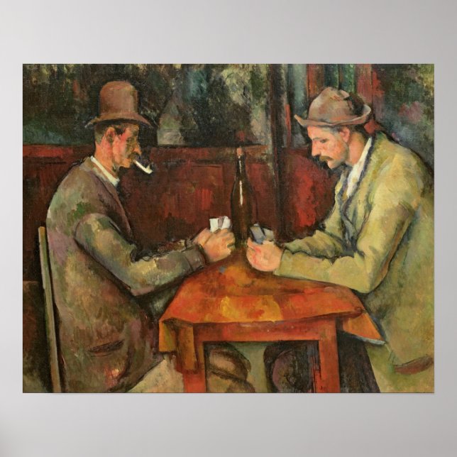 Pôster Paul Cezanne | The Card Players, 1893-96 (Frente)