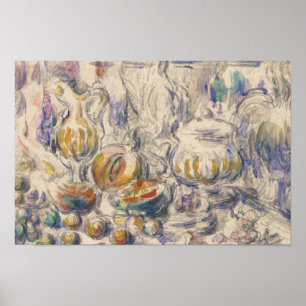 Pôster Paul Cezanne - Tureen Pote e Sopa
