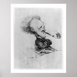 Pôster Paul Ferdinand Gachet (1862-1930) c.1887 (lápis o