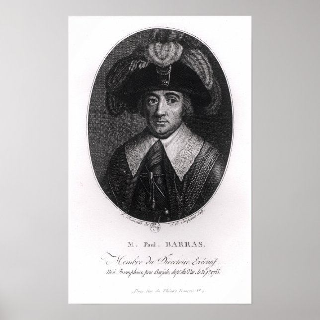 Pôster Paul Francois Jean Nicolas Vicomte de Barras (Frente)
