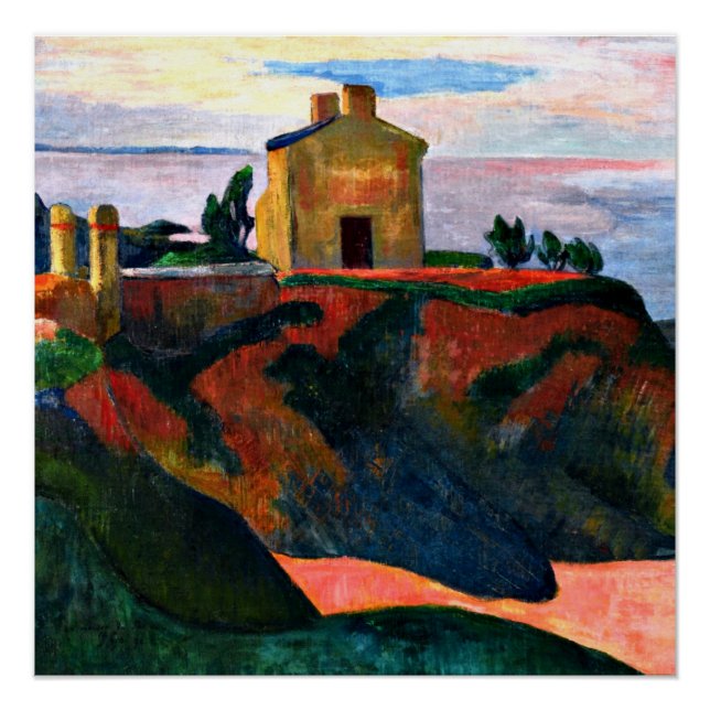 Pôster Paul Gauguin, a Casa no Pan-Du (Frente)