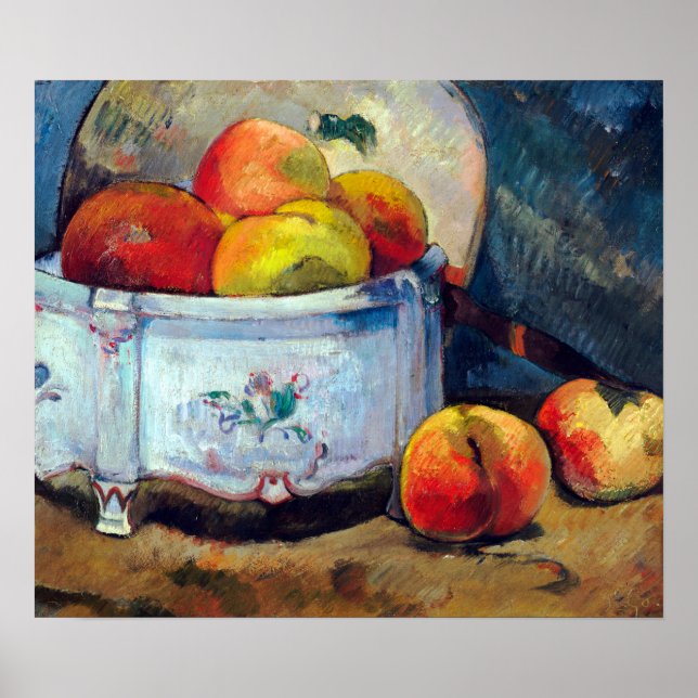 Poster Paul Gauguin ainda vive com pêssegos (Frente)