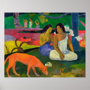 Poster Paul Gauguin   Arearea (Cachorro Vermelho), 1892