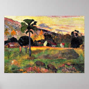 Poster Paul Gauguin art: Venha aqui, pintura de Gauguin