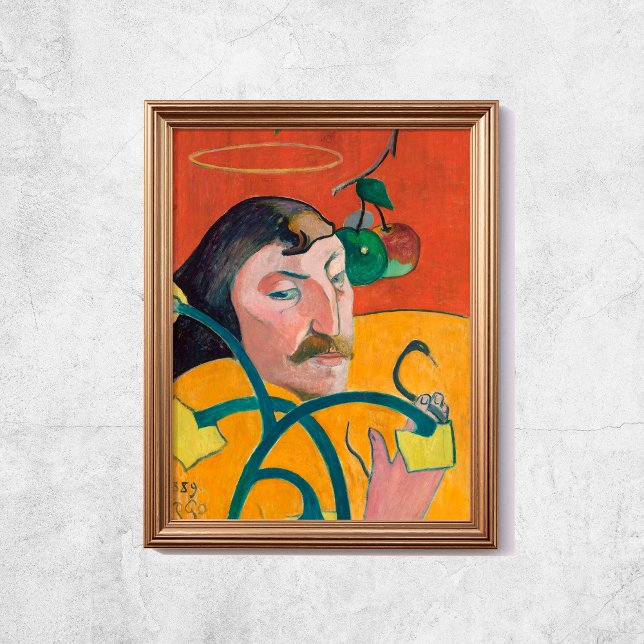Poster Paul Gauguin Autorretrato da Arte Moderna (Paul Gauguin Self Portrait Modern Art Poster
)
