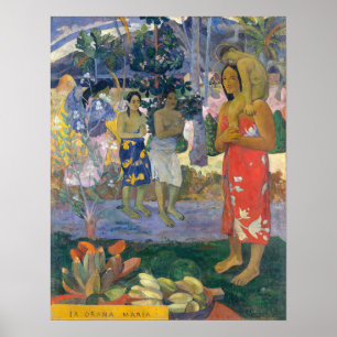 Poster Paul Gauguin - Ave Mary / Ia Orana Maria