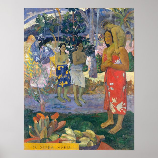 Poster Paul Gauguin - Ave Mary / Ia Orana Maria (Frente)
