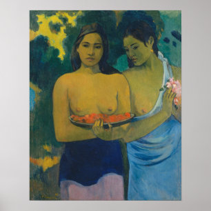 Poster Paul Gauguin - Duas Mulheres Taitianas